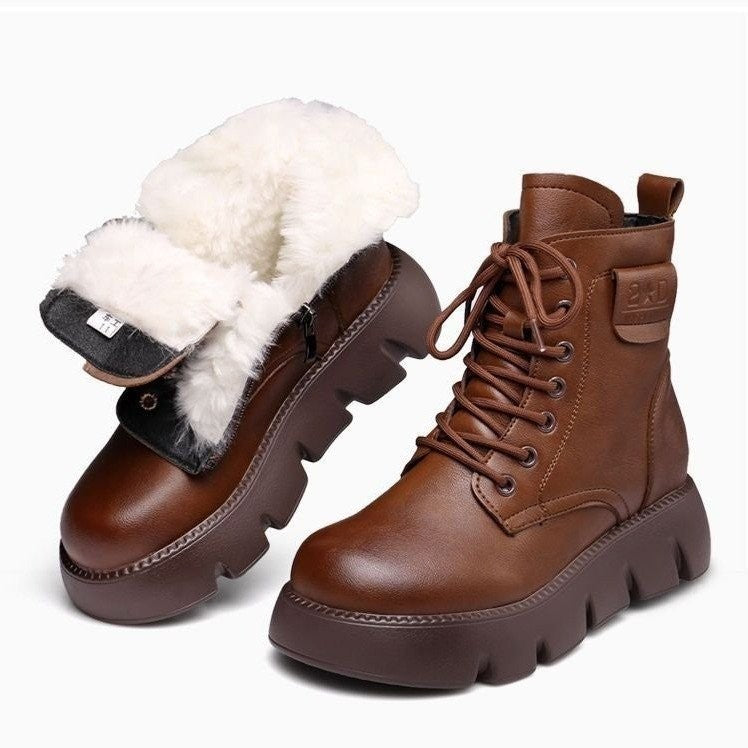 Bottes de neige en fourrure douce