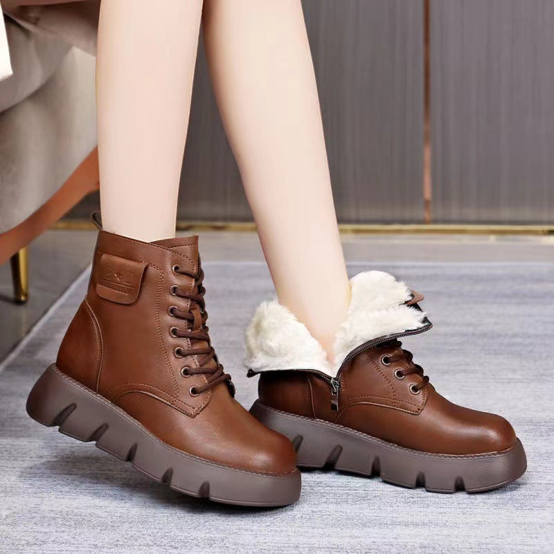 Bottes de neige en fourrure douce