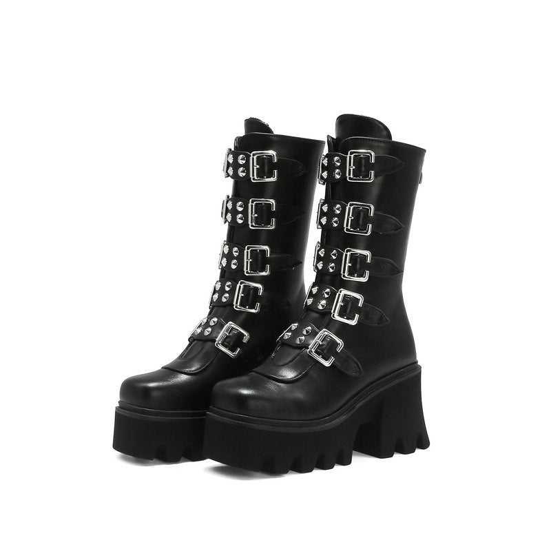 Bottes Gothique Punk Femme Modernes