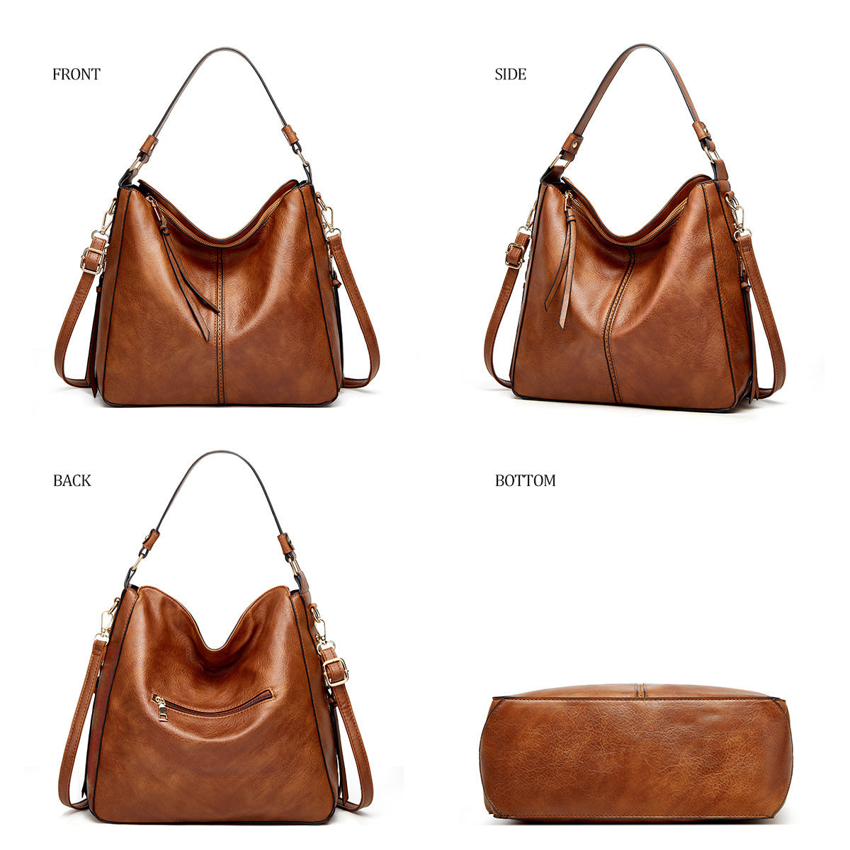 Ensemble de trois sacs à bandoulière de grande capacité