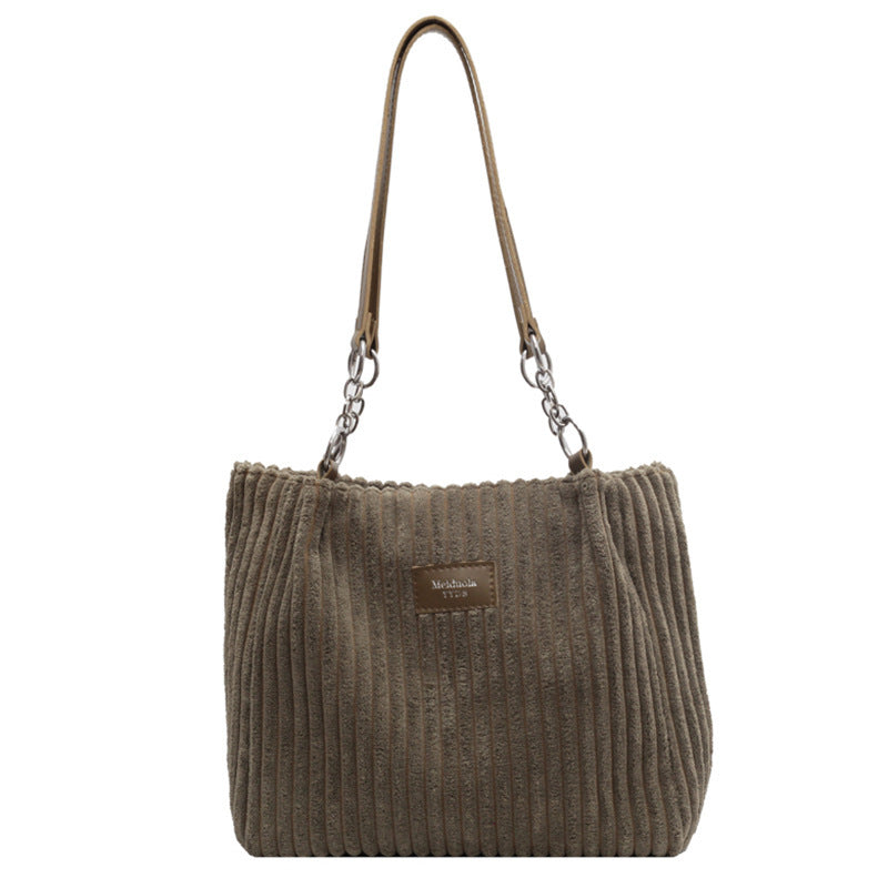 CLARA | Sac fourre-tout en velours côtelé