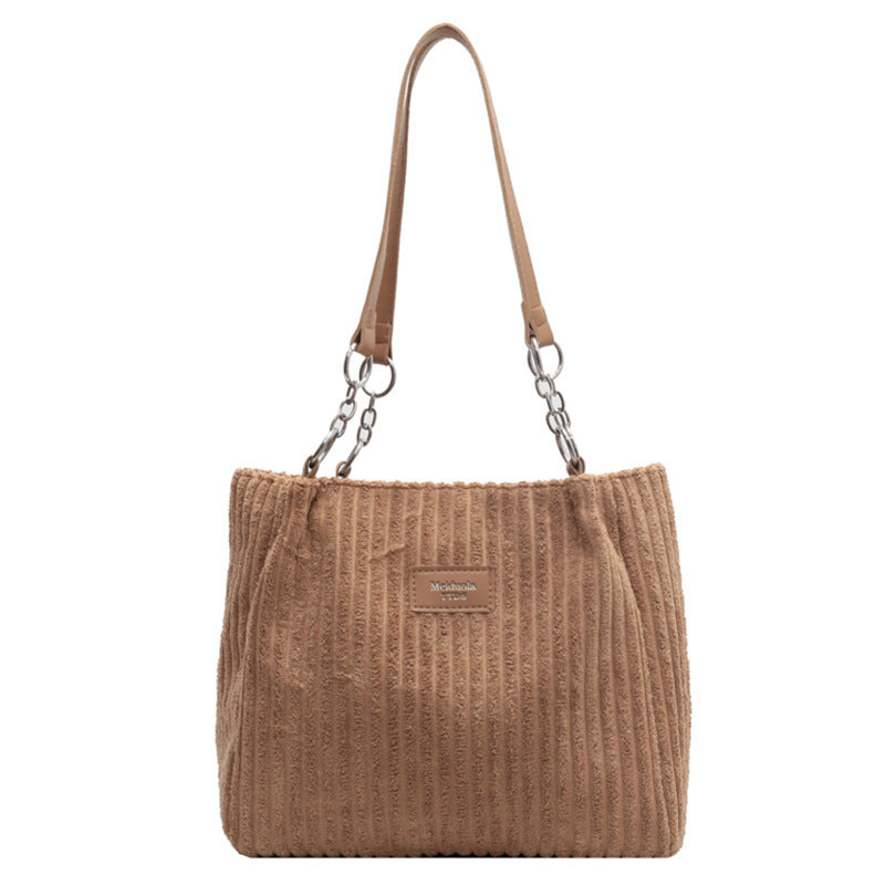 CLARA | Sac fourre-tout en velours côtelé