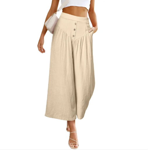 Pantalon Palazzo en Lin pour Femmes