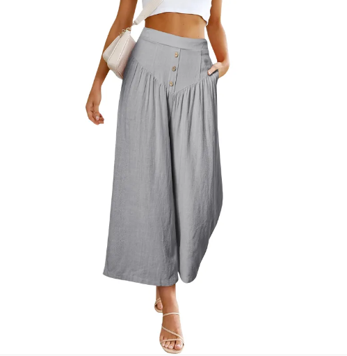 Pantalon Palazzo en Lin pour Femmes