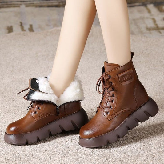 Bottes de neige en fourrure douce
